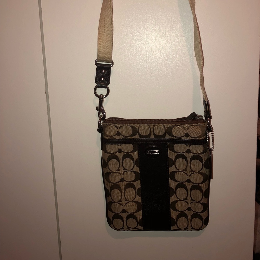 Coach tan cross body